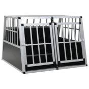 vidaXL Cage pour chien à double porte 94 x 88 x 69