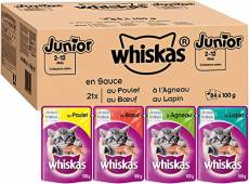 Whiskas Junior Sélection Classique en Sauce – Nourriture