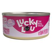 18x 70g Lucky Lou Extra Food filet en gelée Filet de poulet Nourriture pour chat humide