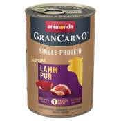 24x400g Adult Single Protein Supreme pur agneau Animonda GranCarno - Pâtée pour chien