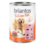Briantos Delicious Paté 6 x 400 g pour chien - bœuf