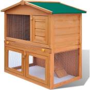 Cage Clapier Enclos lapin Extérieur en bois 93 x 60