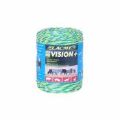 fil vision + 400m fil haute visibilite 3 inox 0,20 bleu et jaune fluo