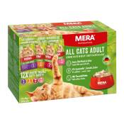 Lot mixte MERA Cats Adult 12 x 85 g pour chat - 12