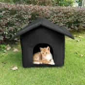 Maison d'extérieur pour chats résistante aux intempéries, Maison d'intérieur pour chiens, Tente pour chats pliable et résistante aux intempéries,