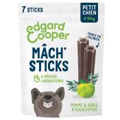 7 bâtonnets Edgard & Cooper Mâch' Sticks pomme, eucalyptus