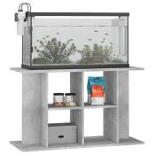 vidaXL Support pour aquarium gris béton 100x40x60