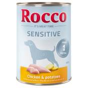 12x400g Sensitive lot poulet, dinde Rocco - Nourriture