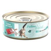 6x85g Feline Finest thon, calamars - Pâtée pour chat