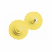 Boucles de marquage Ukaflex bouton+bouton nue jaune - Jaune