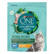 PURINA ONE Dual Nature Adulte poulet, spiruline pour chat - 2 x 650 g