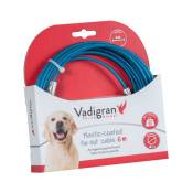 Câble d'attache gainée plastique bleu 6 Mètres pour chien Max 23 kg Vadigran Bleu