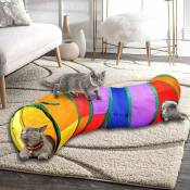 Xinuy - Tunnel pour Chat 3 Voies Pliable - Jouet interactif