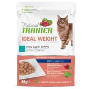 12x 85g Natural trainer Ideal Weight avec morue nourriture pour chat humide