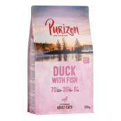 2,5kg Purizon sans céréales Adult canard, poisson - Croquettes pour chat