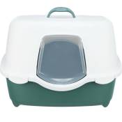 Bac a litiere Trixie Davio Top - Couvercle - 56 × 39 × 39 cm - Vert blanc