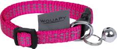 Collier Chat - Wouapy Collier nylon Protect Fuschia - 18/25,5 cm