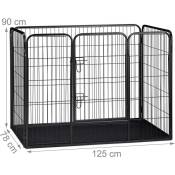Helloshop26 - Enclos cage pour chien avec sol 90 x