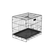 Springos - Klatka pour animaux kennel métallique pour chien chat 60 x 50 x 42 cm