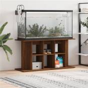 vidaXL Support d'aquarium chêne marron 120x40x60 cm bois d'ingénierie