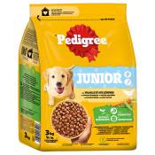 3 x 3 kg de croquettes pour chien Pedigree Junior volaille