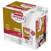 animonda Integra Protect Adult Urinary Calculs de struvite 8 x 85 g pour chat - bœuf
