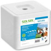 Solsel - Pierre à lécher minérale 10 kg aliment unique pour animaux de compagnie et animaux de rente
