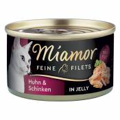 1x100g Miamor Filets Fins poulet, jambon, riz en gelée