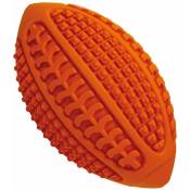 Ballon de rugby 16,5 cm: Jeu de balle de rugby en caoutchouc avec des sons pour la denture des chiens
