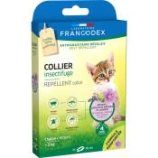 Francodex - Collier Insectifuge pour Chatons de moins de 2 kg formule renforcée Blanc