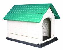 MPETS *Loft Dog House L Blanc & Vert 103 X 81.3 X 80