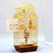 Z-W-DONG Or Appartement de luxe Cage à oiseaux, Famille