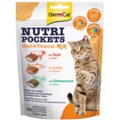 150g GimCat Nutri Pockets assortiment Malt-Vitamin-Mix - pour chat