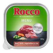 9x300g Rocco Menu bœuf, agneau - Pâtée pour chien