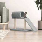 Arbres à chat avec tunnel et échelle gris clair 55,5 cm