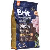 Brit Premium by Nature adulte m - nourriture sèche pour chiens - 3kg