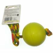 Flamingo Pet Products - Balle avec corde. verte . 58 cm. pour chien Vert
