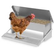Hengda - Mangeoire xl pour poules distributeur automatique à pédale en acier 5 kg