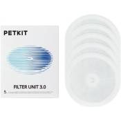 PETKIT Filtre pour fontaine à eau pour Chat et Chien, 5 pièces à Utiliser sur les modèles EVERSWEET 2.0 & 3.0 & CYBERTAIL