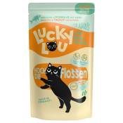 48x 125g Lucky Lou adulte volaille & truite nourriture pour chat humide