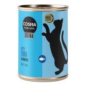 Lot Cosma Drink 12 x 100 g pour chat - thon