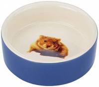 Nobby Hamster Mangeoire en Terre Cuite Rongeur Bleu
