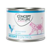 Offre découverte : Concept for Life Veterinary Diet 6 x 185 g / 200 g - Weight Control (6 x 200 g)