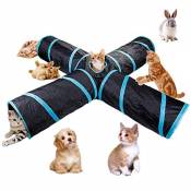 Beststar – Tunnel pour chat 4 voies, grand tunnel