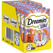 Catisfactions Mix au poulet, canard pour chat 6x60g - Friandises Dreamies Catisfactions