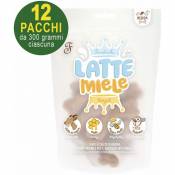 Ferribiella - Snack 12 buste misura m da 25 g cad: Snack Milk and Honey pour chiens adultes de taille moyenne 12 sachets de 300g chacun