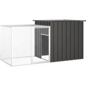 Vidaxl - Cage pour poules Anthracite 200x91x100 cm