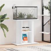 vidaXL Support pour aquarium blanc 60x30x60 cm bois d'ingénierie
