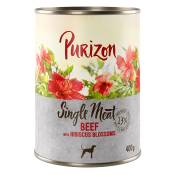 6x400g bœuf, fleurs d'hibiscus Single Meat Purizon
