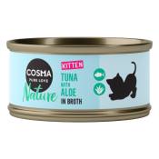 6x70g thon & aloe vera Kitten Cosma Nature - Pâtée pour chat
